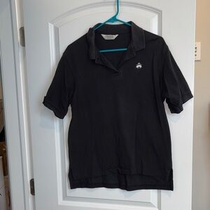 Brooks Brothers Black Polo Shirt with Logo
